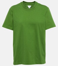 Хлопковая футболка BOTTEGA VENETA, зеленый