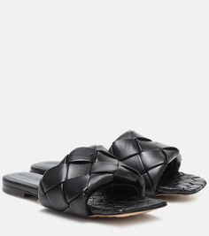 Кожаные сандалии Lido Bottega Veneta, черный