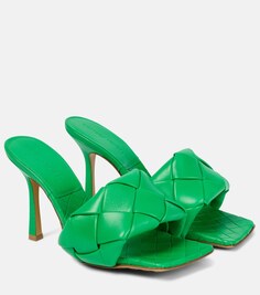 Кожаные сандалии Lido Bottega Veneta, зеленый