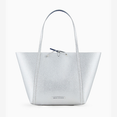 Сумка Armani Exchange Reversibile Tote, серебристый