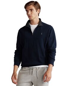 Роскошный мужской пуловер из джерси с молнией на четверть Polo Ralph Lauren, мульти