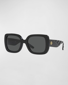 Большие солнцезащитные очки-бабочки из ацетата Tory Burch