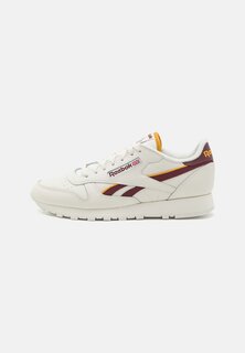 Кроссовки Reebok Classic Leather Mix Unisex, меловый / бордовый