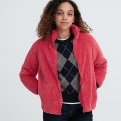 Толстовка Uniqlo Fluffy Fleece Zipped, красный