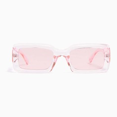 Солнцезащитные очки Bershka Barbiecore Transparent, розовый
