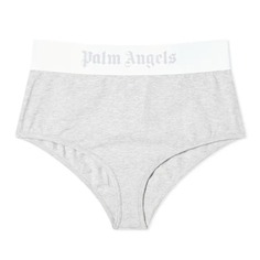 Трусы Palm Angels Classic Logo High Waist Brazilian, серый