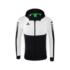 Тренировочная куртка с капюшоном Erima Six Wings, черный/черный/белый
