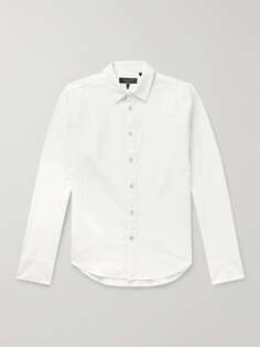 Хлопковая оксфордская рубашка RAG &amp; BONE, белый