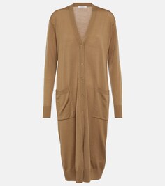 Кардиган Leale из шерсти MAX MARA, бежевый