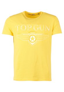 Футболка с принтом TOP GUN, желтый