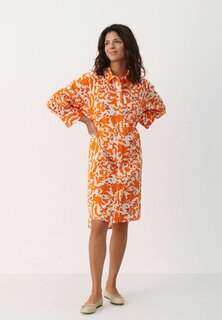 Платье-рубашка Part Two, оранжевый