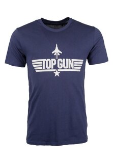 Футболка с принтом TOP GUN, синий