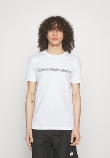 Футболка с принтом Calvin Klein Jeans, белый