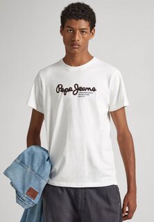 Футболка с принтом Pepe Jeans, молочный