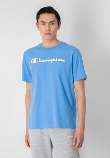 Футболка с принтом Champion, синий