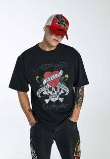 Футболка с принтом Ed Hardy, черный Ed Hardy