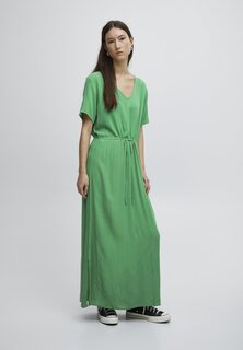 Длинное платье ICHI, бутылочно-зеленый