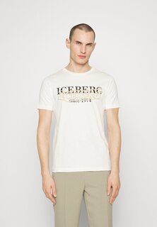 Футболка с принтом Iceberg, белый