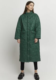 Зимнее пальто b.young, зеленый меланж