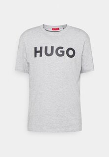 Футболка с принтом HUGO, серый