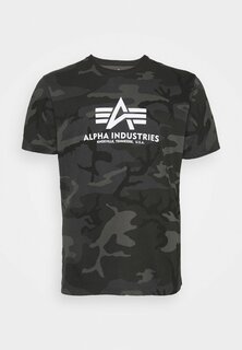 Футболка с принтом Alpha Industries, черный