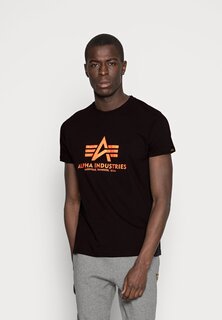 Футболка с принтом Alpha Industries, черный