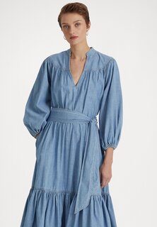 Джинсовое платье Lauren Ralph Lauren, синий