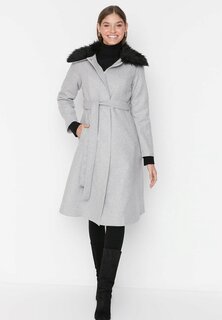 Классическое пальто Trendyol Modest, серый