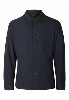 Демисезонная куртка Selected, темно-синий меланж