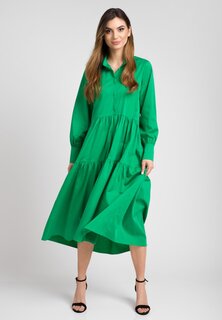 Платье-рубашка Swing Fashion, зеленый