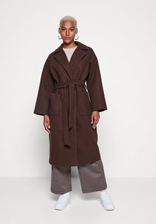 Классическое пальто ICHI, темно коричневый