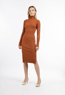 Вязаное платье DreiMaster, коричневый
