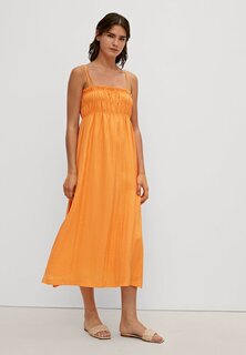 Летнее платье comma, светло-оранжевый