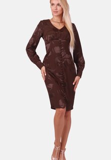 Коктейльное платье Margo collection, коричневый