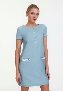 Платье-рубашка Makalu, голубой меланж