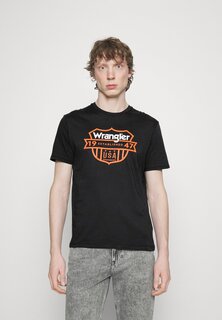 Футболка с принтом Wrangler, черный