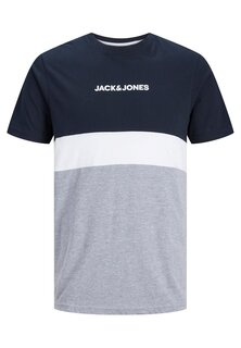 Футболка с принтом Jack &amp; Jones, темно-синий