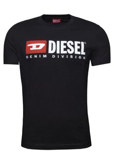 Футболка с принтом Diesel, черный