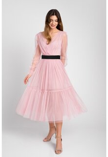 Коктейльное платье Swing Fashion, светло-розовый