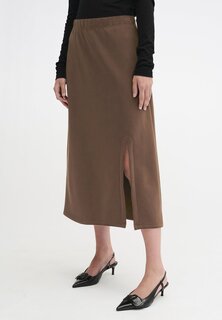 Юбка А-силуэта My Essential Wardrobe, темно коричневый