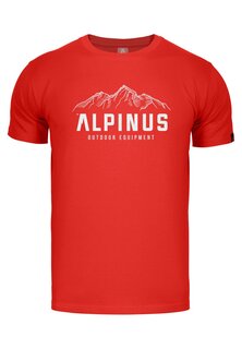 Футболка с принтом Alpinus, красный