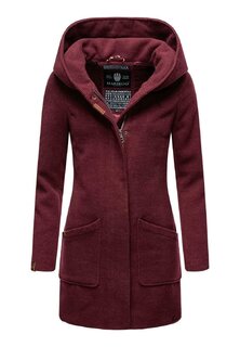 Зимнее пальто Marikoo, темно-бордовый меланж