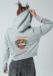 Толстовка с капюшоном Ed Hardy, серый Ed Hardy