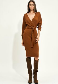 Вязаное платье Nife, коричневый