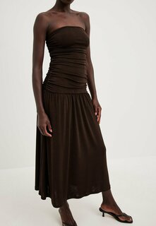 Платье из джерси NA-KD, коричневый