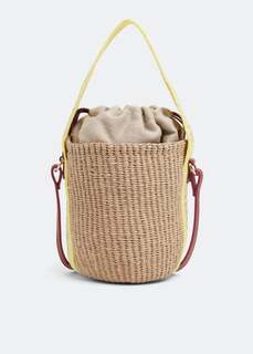 Сумка кросс-боди CHLOÉ Woody small basket bag, бежевый Chloe