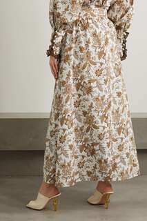 ANNA MASON юбка макси Tati с цветочным принтом, кремовый