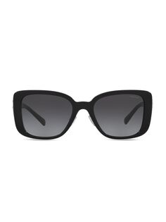 Квадратные солнцезащитные очки 54 мм COACH, черный