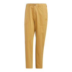 Спортивные брюки Adidas Solid Color Straight Sports Pants Gold Color HP1386, золотой