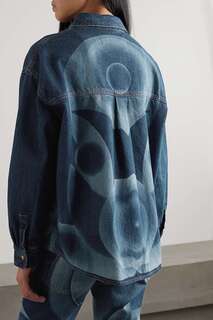 CONNER IVES + джинсовая рубашка с принтом NET SUSTAIN, синий